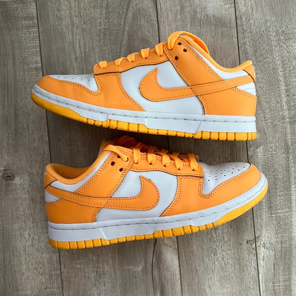 NIKE DUNK LOW - LASER ORANGE, womens 5.5